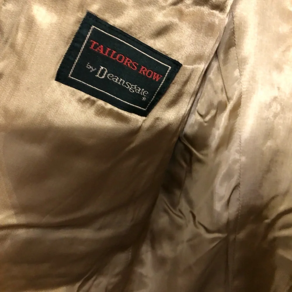 Vintage 100% camel hair men’s two button blazer Size 42 Regular - Picture 11 of 12